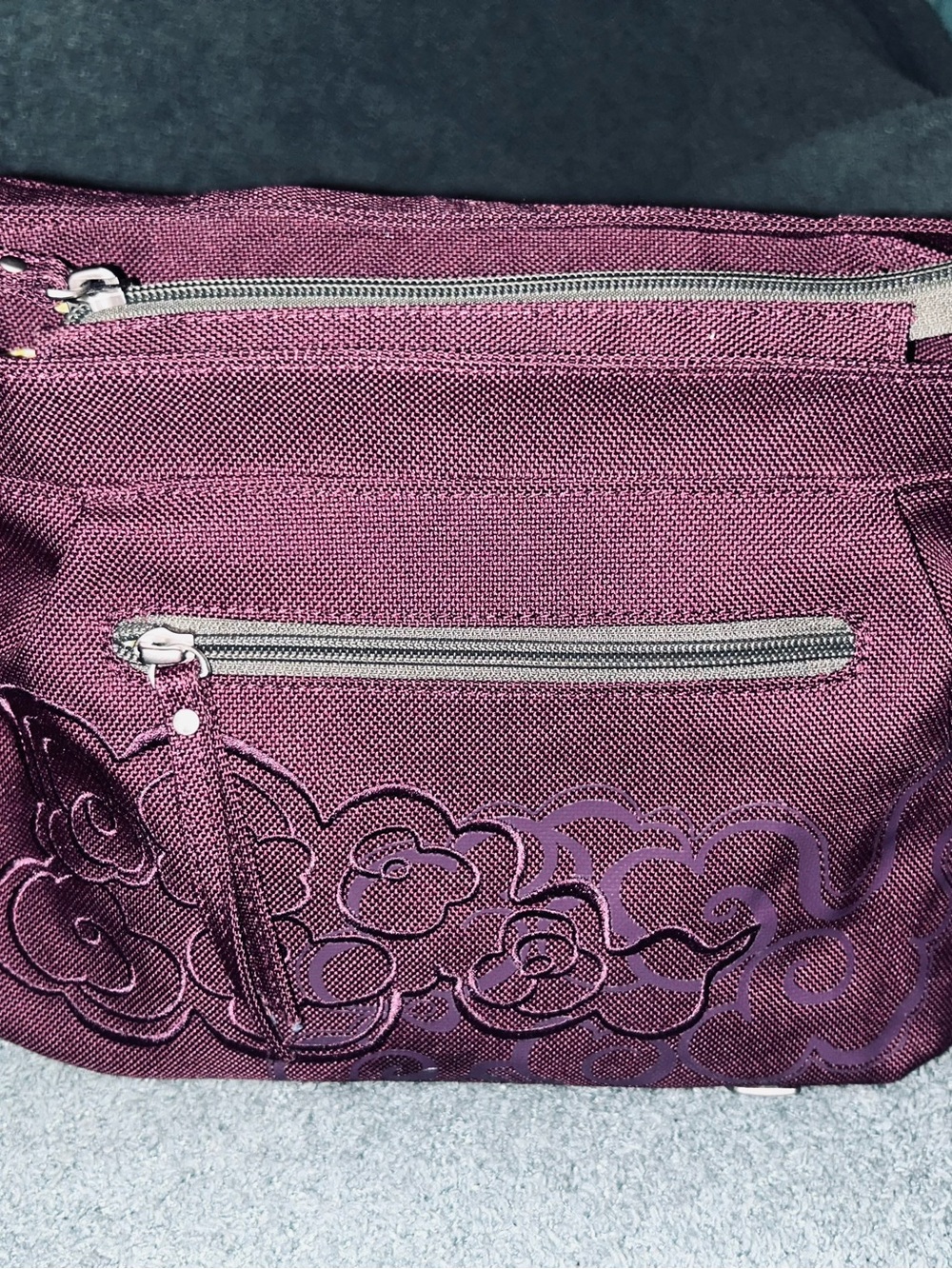 Haiku Purse Purple Floral-Accent Crossbody Bag - Women